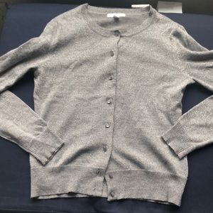 Sparkly silver cardigan